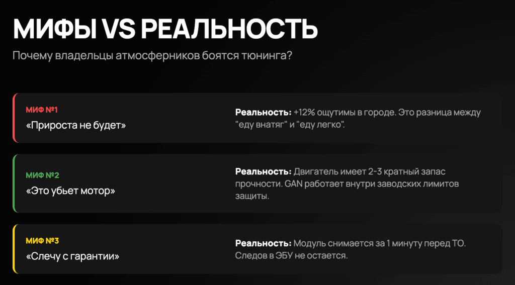 Три мифа об атмосферных двигателях и чип-тюнинге