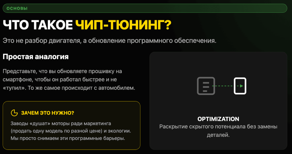 Что такое чип-тюнинг простыми словами?